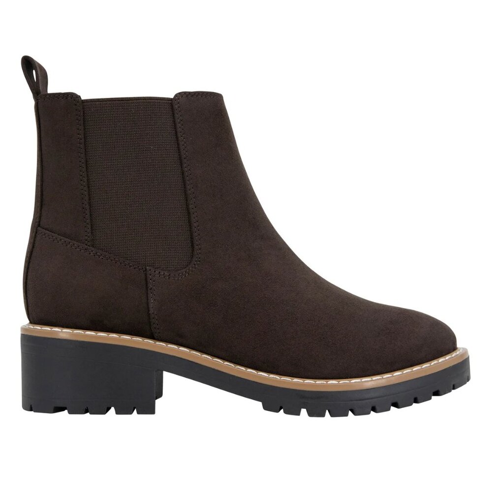 Kensie Kayla Ladies Faux Suede Boot - Brown - Size 6.5 - Brand New in box - Picture 3 of 4